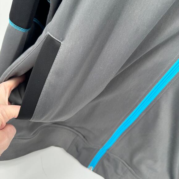 Carolina Panthers Jacket Mens 5XL Gray Black Full Zip + Pockets NFL Team Apparel - Picture 6 of 7